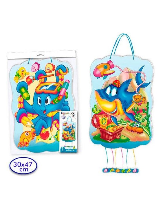 Piñata animales marinos