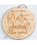 Cartel Madera "Sois Los Siguientes" Corazones Personalizado