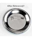 Chapa alfiler flores personalizada