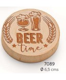 Abrebotellas-imán madera pinta y copa