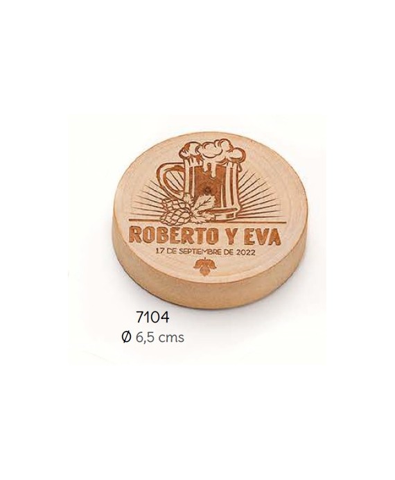 Abrebotellas-imán madera jarra personalizado novios