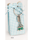 Cajita llavero gemelos niños c/4 peladillas.