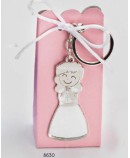 Cajita llavero niña com. rezando c/4 peladillas