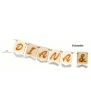 Guirnalda Madera Pintada Nombres Novios