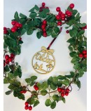 Bola de navidad personalizada madera DM