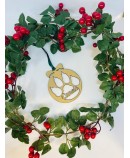 Bola de navidad mascota personalizada madera DM