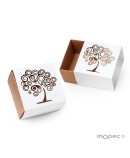 Caja papel cuadrada árbol de la vida