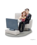 Figura pastel novios Darling Wedflix