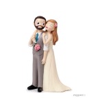 Figura pastel Pop & Fun novio chaleco y barba