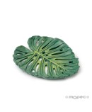 Plato resina hoja tropical pequeña