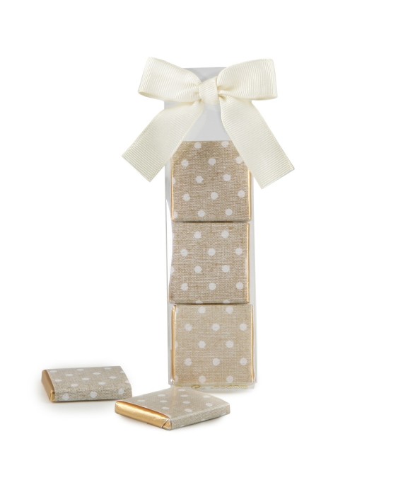 Estuche 3napolitanas topos marrón