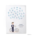 Lámina con Huellas Comunión Niño Manos Bolsillo