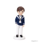 Figura Comunión Marinero Camisa Azul Mano Bolsillo