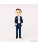 Figura Pastel Niño Comunión Manos en los Bolsillos