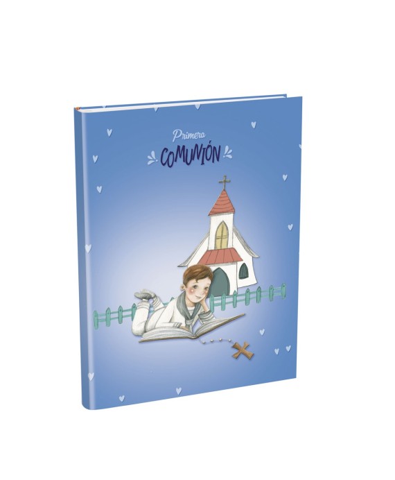 Libro de Firmas Comunión + Maletín Niño Tumbado