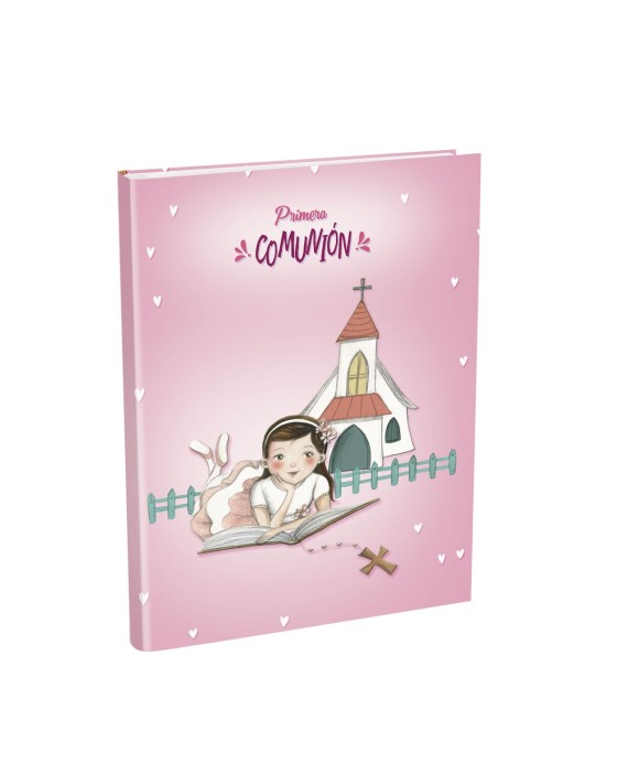 Libro de Firmas Comunión + Maletín Niña Tumbada