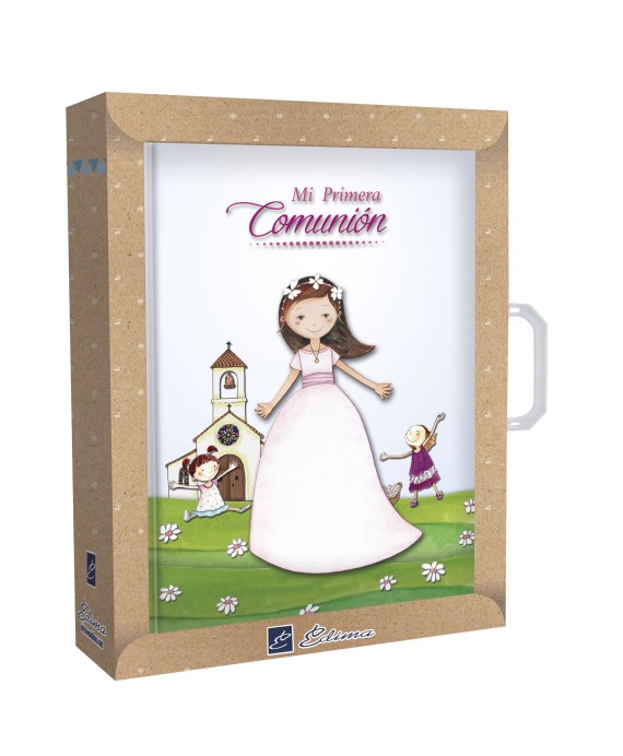 Libro de Firmas + Maletín Niña Iglesia 👧⛪