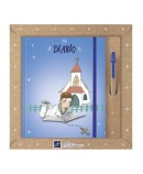 Diario Comunión + Bolígrafo Touch Niño Tumbado
