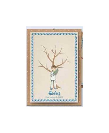 Árbol de Huellas Niño Rama Olivo