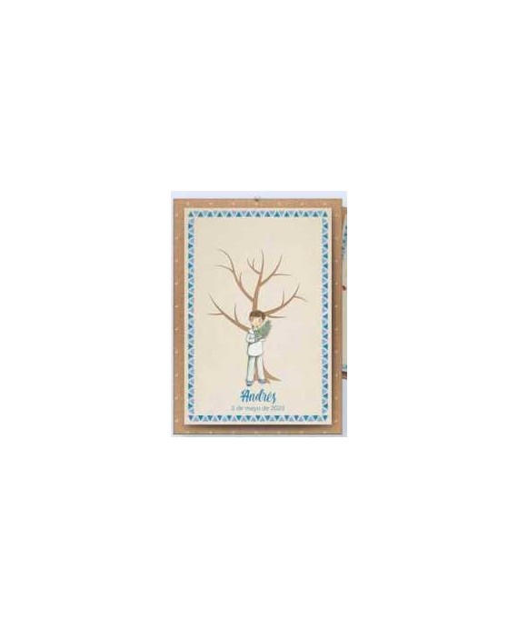 Árbol de Huellas Niño Rama Olivo