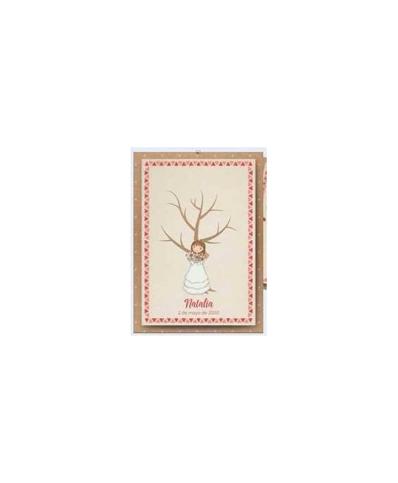 Árbol de Huellas Niña Flores