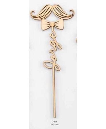 Marcasitios bigote madera