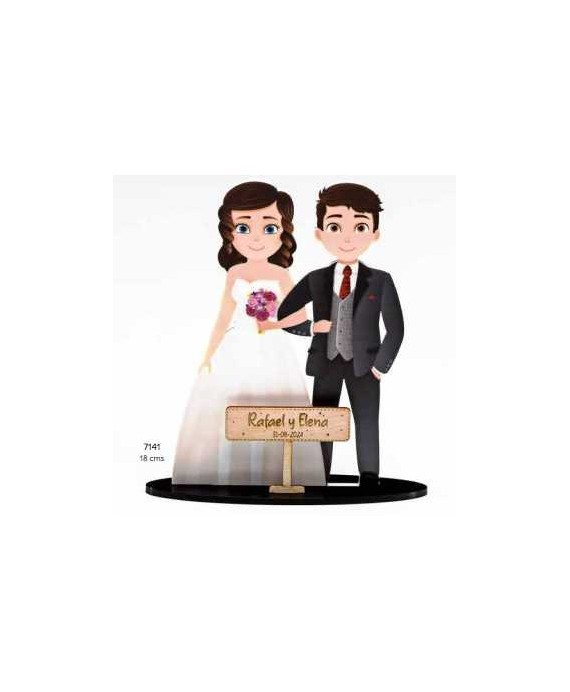 Pareja de novios deco. Personalizad