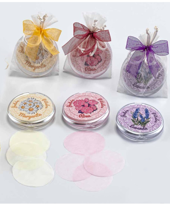 Estuche 20 hojas jabón perfume