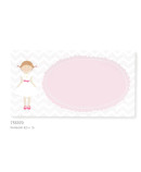 Invitación de Comunión Niña Vestido Rosa
