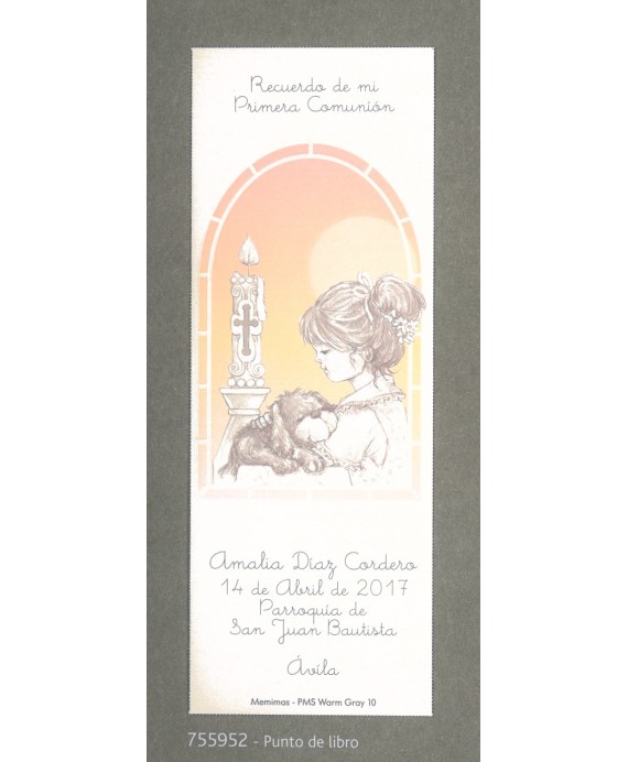 Punto de Libro Niña Lápiz