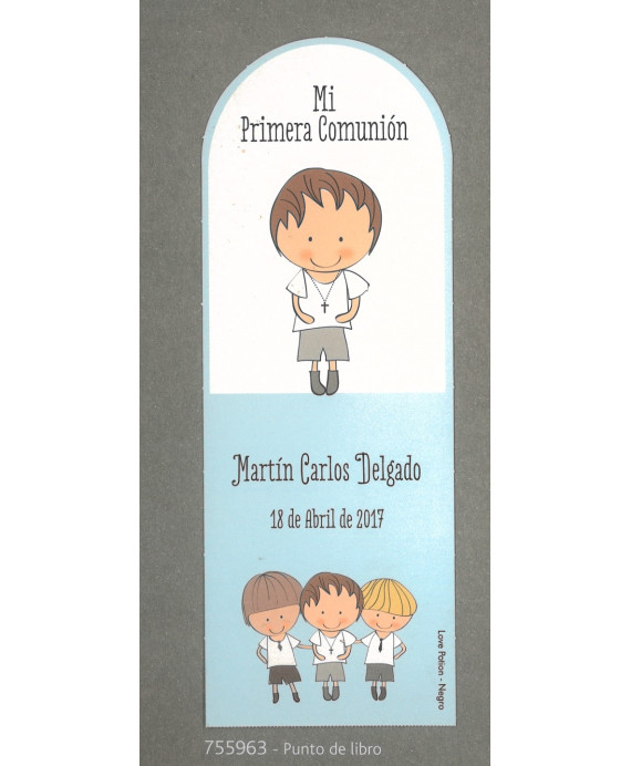 Punto de Libro Niños Azul