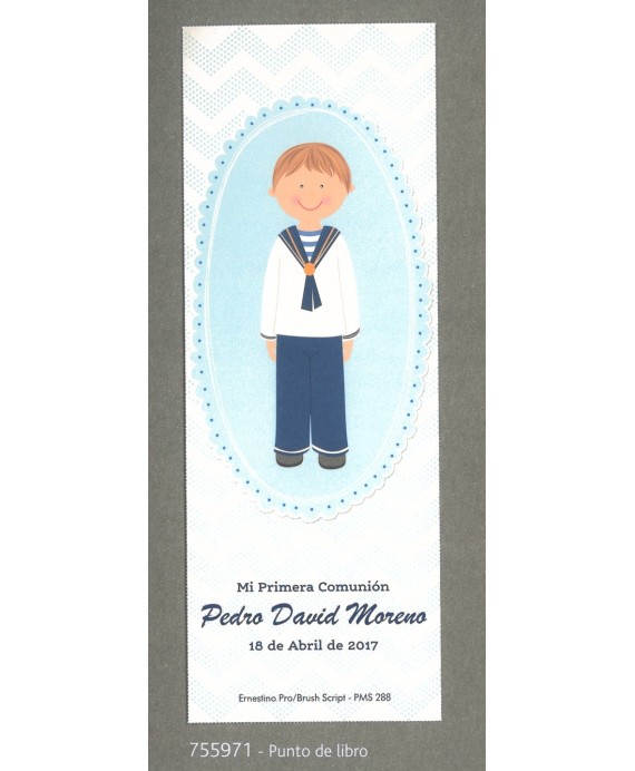 Punto de Libro Niño Vestido