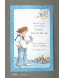 Estampa Comunión Niño Pajarito