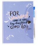 libreta-pvc-bolígrafo-frases-positivas