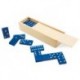 Domino de madera azul
