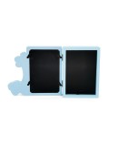 marco-de-madera-huellas-jirafa-azul