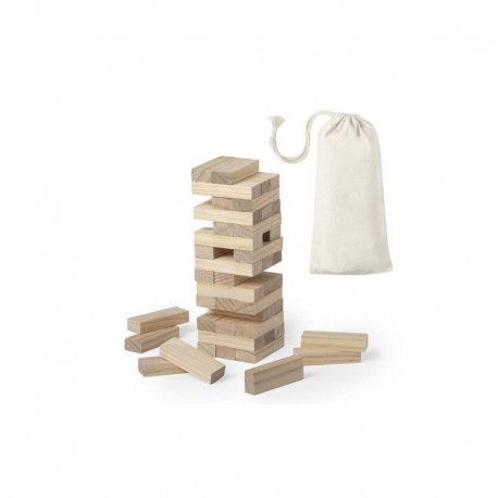 Puzzle madera bloque en bolsita de algodón