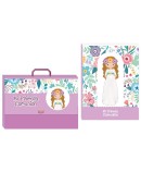 Maletín más libro firmas mi primera comunión nina