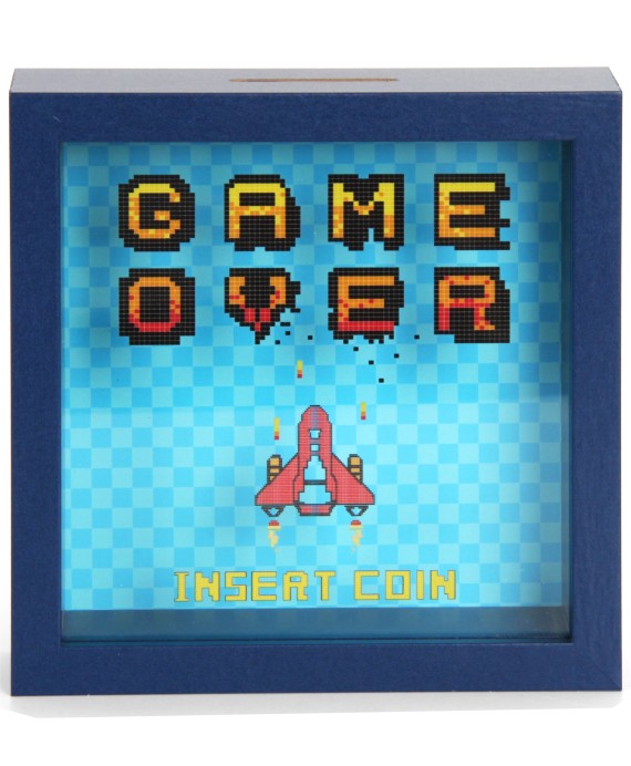 Hucha de Madera GAME OVER 🎮💰 Detalles de Comunión