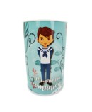 Hucha metálica mi primera comunión azul