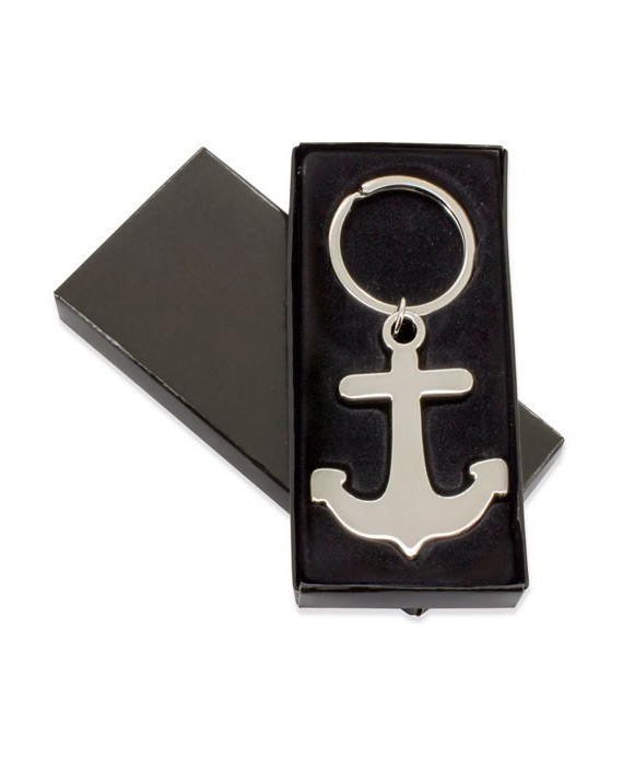Llavero Metálico Ancla Presentado en Caja de Regalo