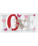 Deco "love" madera