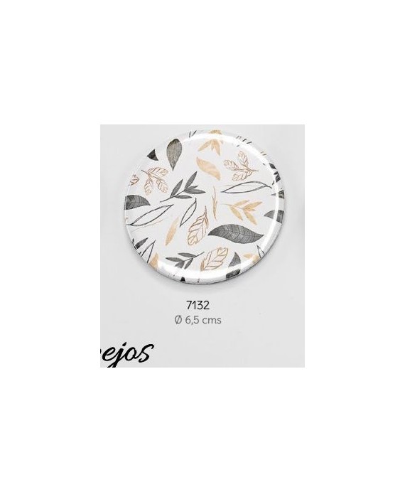 Espejo hojas c/bolsita