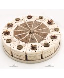 Tarta 12 cajitas "chocolate y nata"