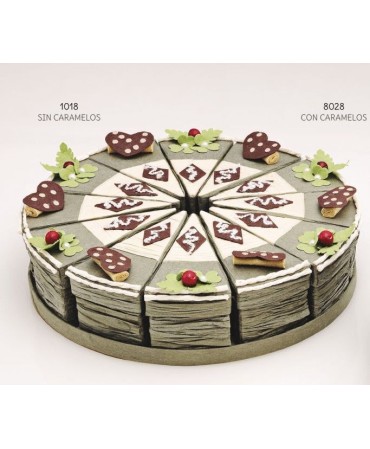 Tarta 12 cajitas "frutas"