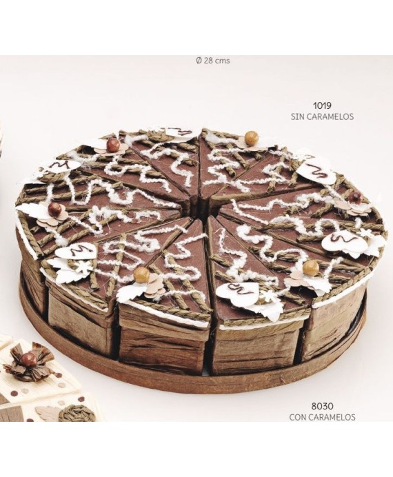 Tarta 12 cajitas "chocolate"