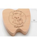 Caja madera dientes ratoncito pérez personalizada