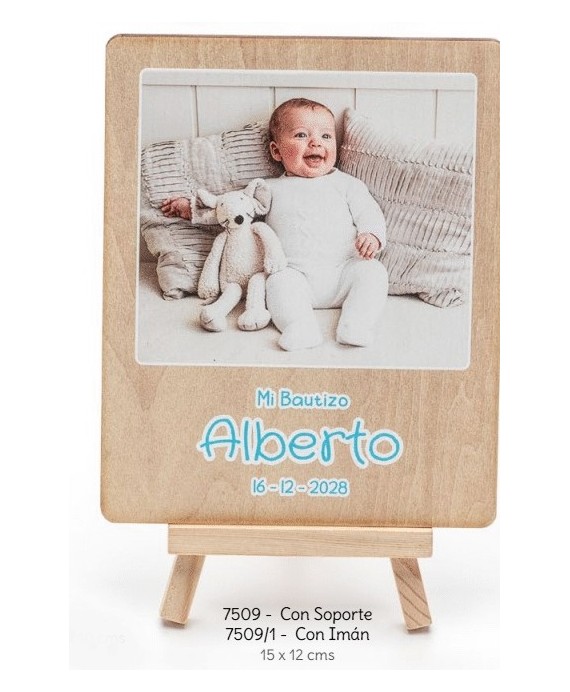 Portafotos polaroid mad. caballete personalizado