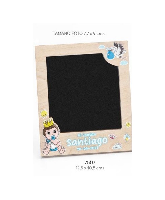 Portafotos mad. bebé rey personalizado