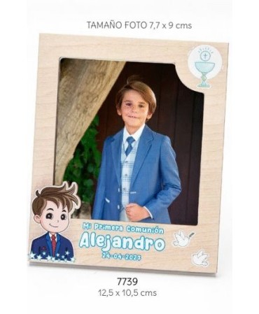 Portafotos Mad. Niño Comunión Personalizado
